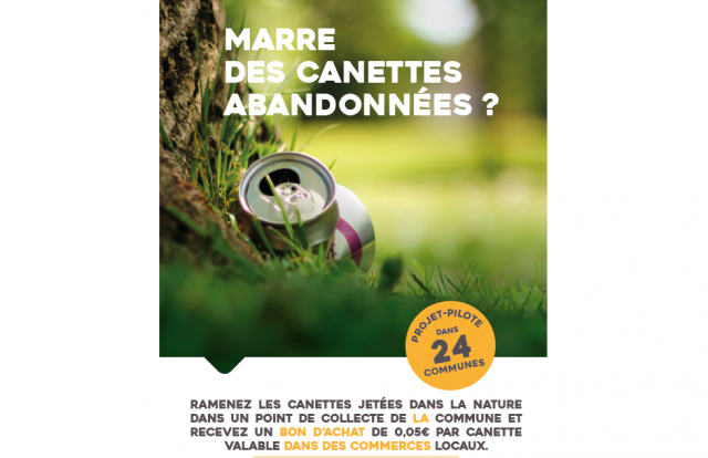 Reprise des canettes abandonnées : 4 communes liégeoises participent