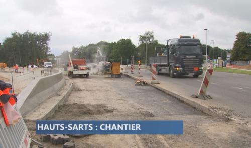 Rond point des Hauts Sarts : attention travaux !