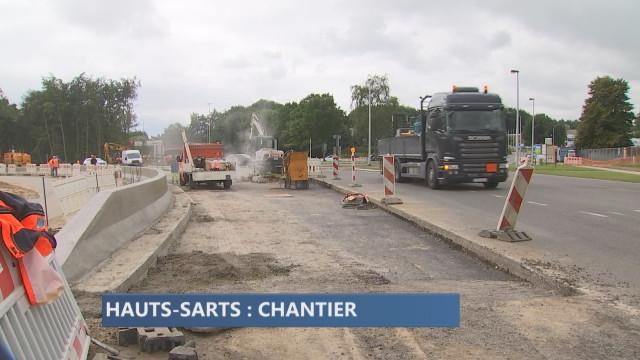 Rond point des Hauts Sarts : attention travaux !