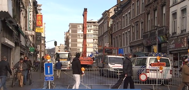 Rue Grétry : rouverte à la circulation dés lundi 