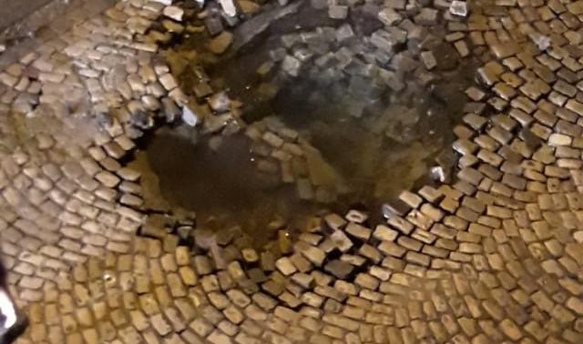Rupture de canalisation d'eau à Liège 