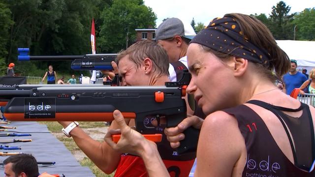 Sept "mass-starts" et 270 coureurs présents au Challenge Cross Biathlon à Liège