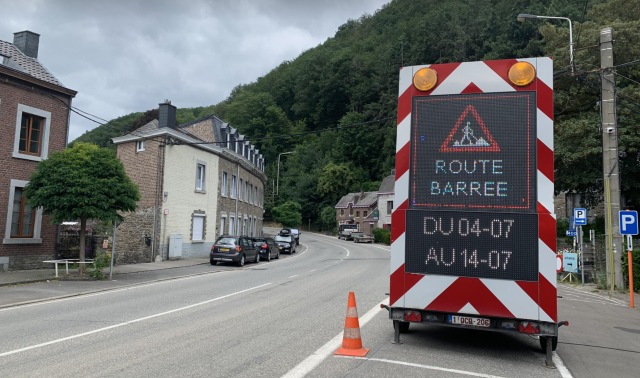 Sprimont-Aywaille : la N30 fermée sur 3 km