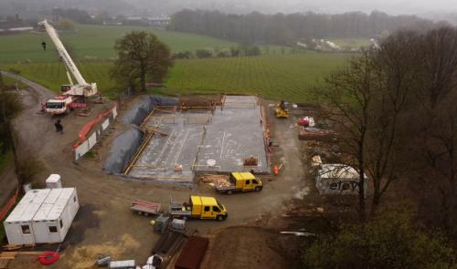 Sur le chantier du futur chai multifonction de VivArdent