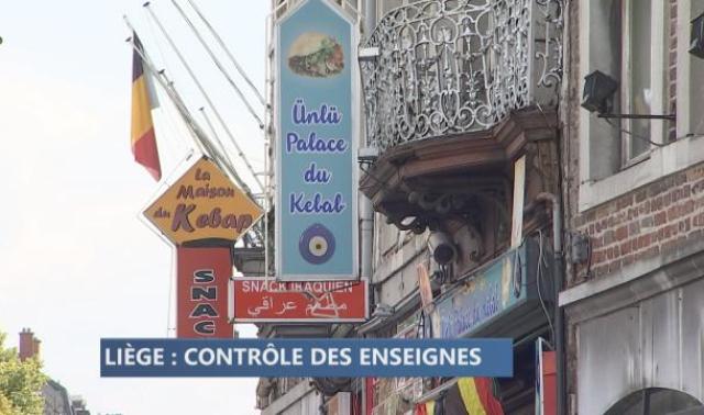 Surveiller les enseignes pour améliorer l'image de Liège 