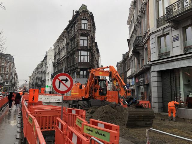 Tram En Commun S3#16 : travaux d'infrastructure rue Léopold 