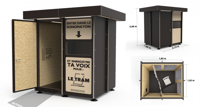 Tram En Commun S5#10 : le sonomaton attend les voix des Liégeois