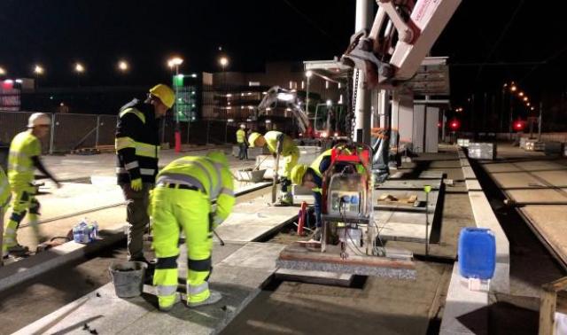 Tram En Commun S6#8 : travaux de nuit sur la piste d'essais