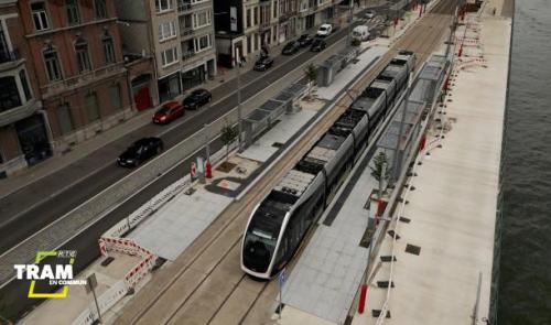 Tram  : survol intégral de la ligne, le nouveau visage de Liège