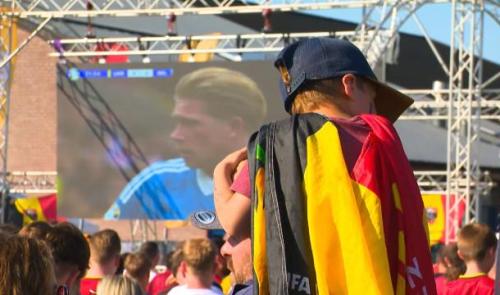 Ukraine-Belgique sur écran géant à Villers-le-Bouillet