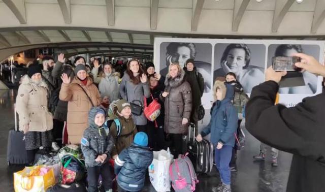 22 réfugiés ukrainiens accueillis à Liège-Guillemins