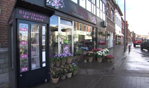 Un distributeur de fleurs à Herstal 