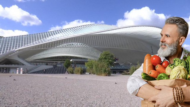 Un point de retrait de produits "circuits courts" à la gare des Guillemins