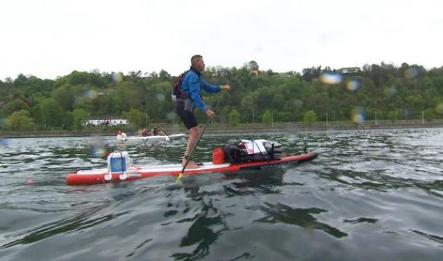 Un Villersois réalise un tour de Wallonie en 4 jours à bord d’un paddle