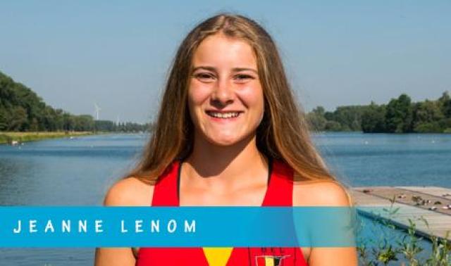 Une jeune rameuse liégeoise sur le plan d'eau olympique de Tokyo