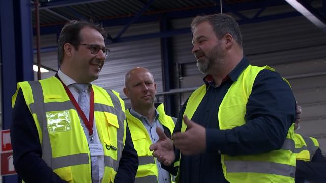 Visite des installations de l'AFSCA à Liège Airport