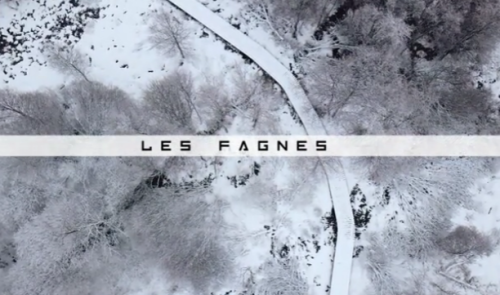 Les Fagnes sous la neige, par Vu du ciel