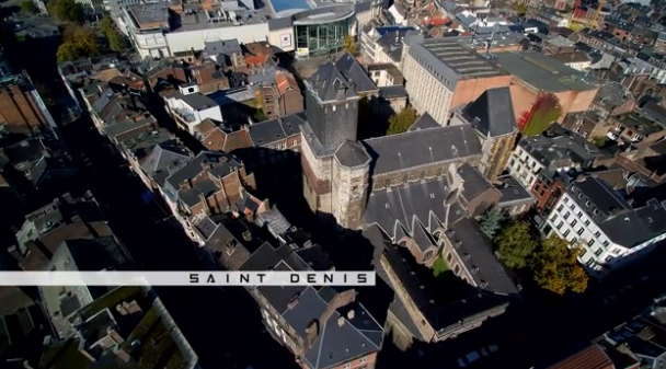 Vu du ciel : les collégiales de Liège