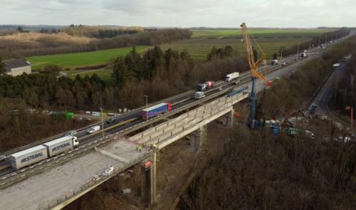 Viaduc de Huccorgne : 36 poutres de 60 tonnes à retirer !