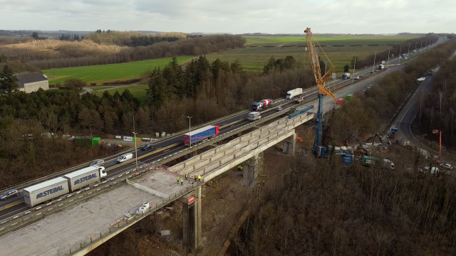 Viaduc de Huccorgne : 36 poutres de 60 tonnes à retirer !