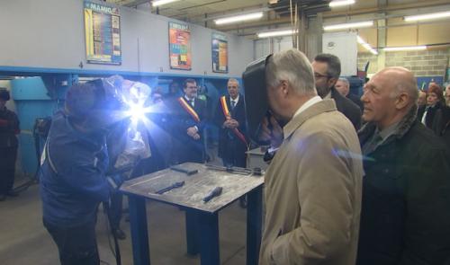 Le Roi Philippe à l'Institut Saint-Laurent de Liège